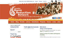 Desktop Screenshot of canadianharmreduction.com